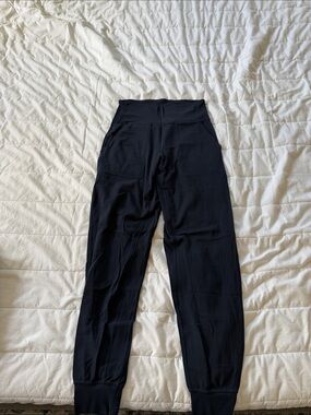 lululemon athletica Black High-Rise Joggers with Patch Pockets